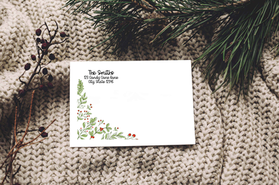 Holly A7 Christmas Envelope