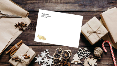 Pine Cone A7 Christmas Envelope