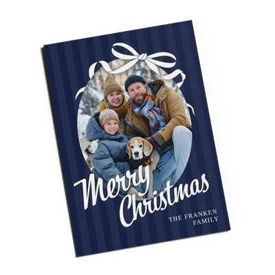 Holiday Card 5"x7"_Christmas Stripes