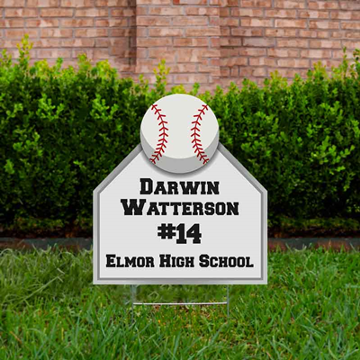 Baseball Home Plate Yard Sign