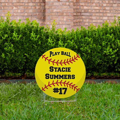 Softball Yard Sign Design 1