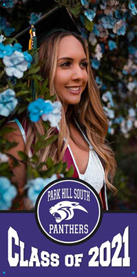 Graduation Photo Banner with Logo 2'x4' 