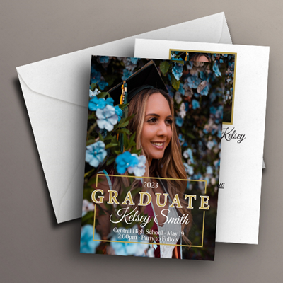 Graduation Invite 5" x 7" - Modern Graduate