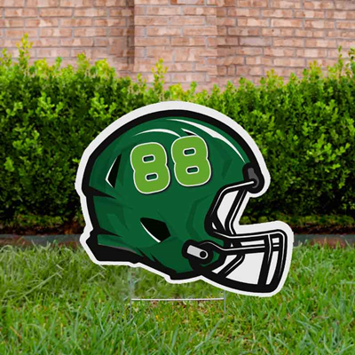 Football Yard Sign Design 3 Green