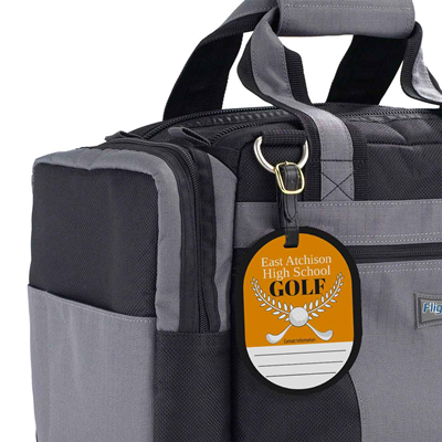 Golf Bag Tag Design 1 Orange