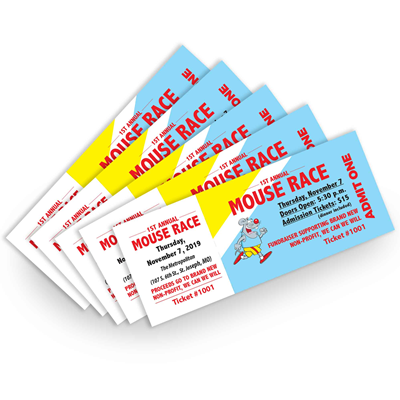 Tickets 5.25" x 2"