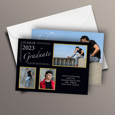 Graduation Invite 7" x 5" - Casual Script